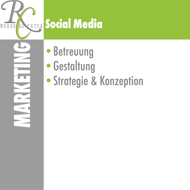Social Media – Facebook, Pinterest & mehr